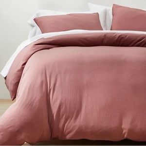 NWT King Jersey Duvet Cover & Sham Set Rose - Casaluna